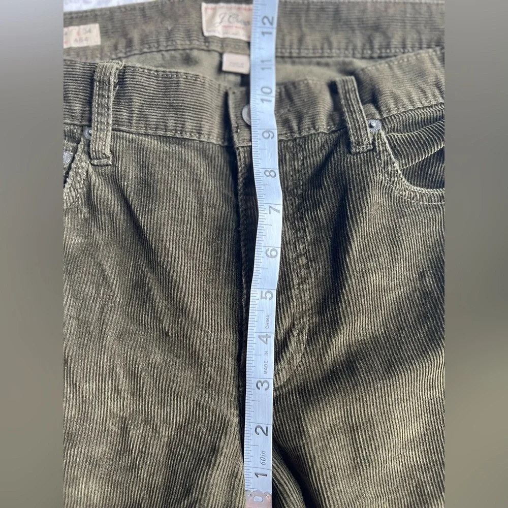 J. Crew Style 484 Corduroy Pants Slim Fit Men’s Olive Green